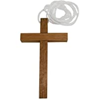 Ferrari &amp- Arrighetti Cruz Primera Comunión de Madera con cordón Blanco - 10 cm